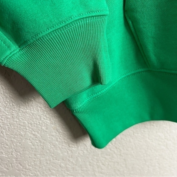 Everlane NWT The Track Organic Cotton Popover Sweatshirt, Bright Jade S - Casual - Picture 5 of 12